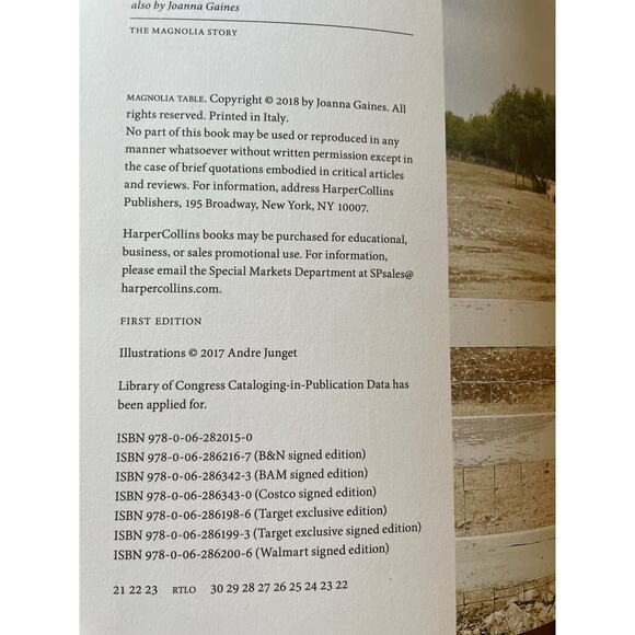 Magnolia Table A Collection of‎ Recipes for Gathering Joanna Gaines Cookbook - Picture 3 of 7